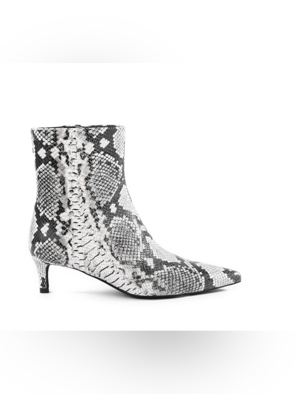 Snake-Print Seychelles Dinner Date Kitten Heel Genuine Leather Boot - 9